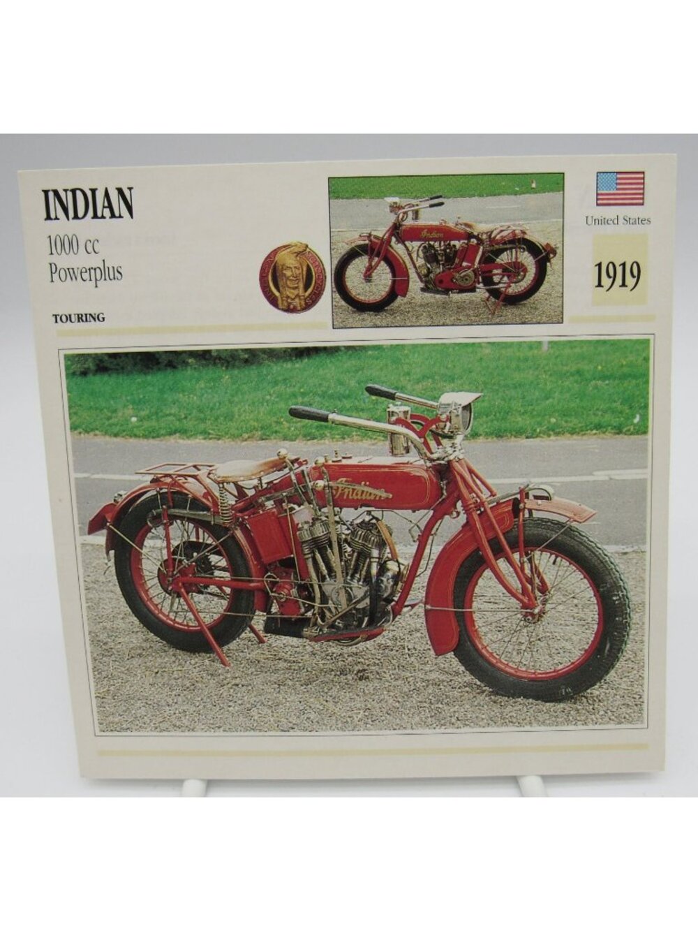 Indian 1000 cc Powerplus 1919 United States Touring Atlas Edito-Service SA Motor